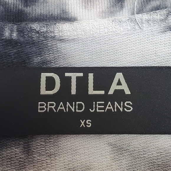 DTLA Brand Jeans Tie Dye Cotton Crew Neck Sweatshirt Cosmic Size XS - Picture 4 of 9